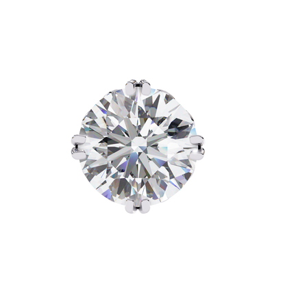 2.57 CTW Round Lab-Grown Diamond Filigree Eight-Prong Stud Earrings in 14K Gold