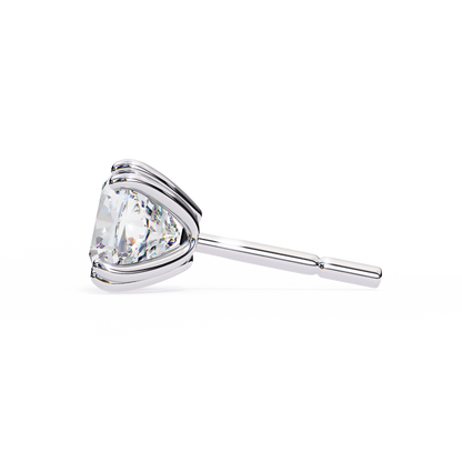 2.24 CTW Cushion-Cut Lab-Grown Diamond Double-Claw Stud Earrings in 14K Gold