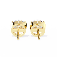 2.57 CTW Round Lab-Grown Diamond Semi-Bezel Stud Earrings in 14K Gold — product image 17
