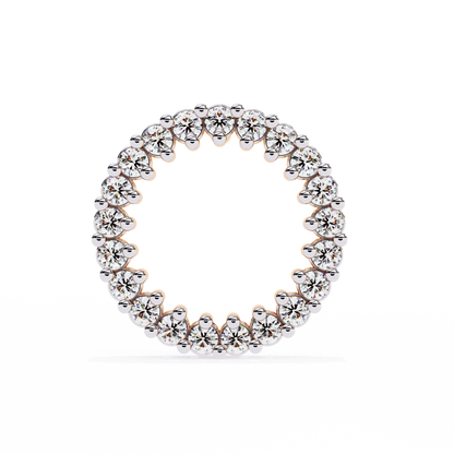0.30 CTW Lab-Grown Diamond Open Circle Earrings in 14K Gold