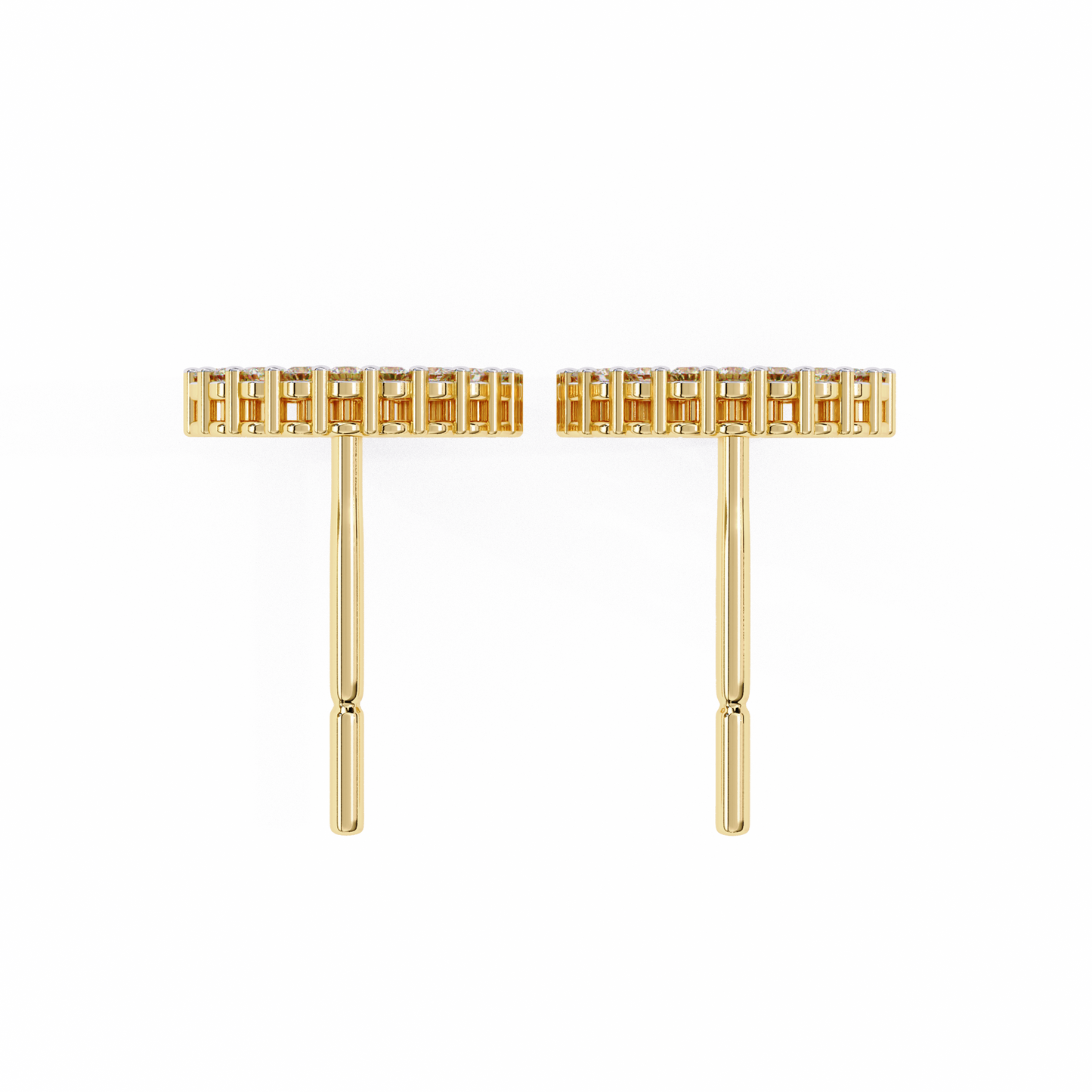 0.30 CTW Lab-Grown Diamond Open Circle Earrings in 14K Gold