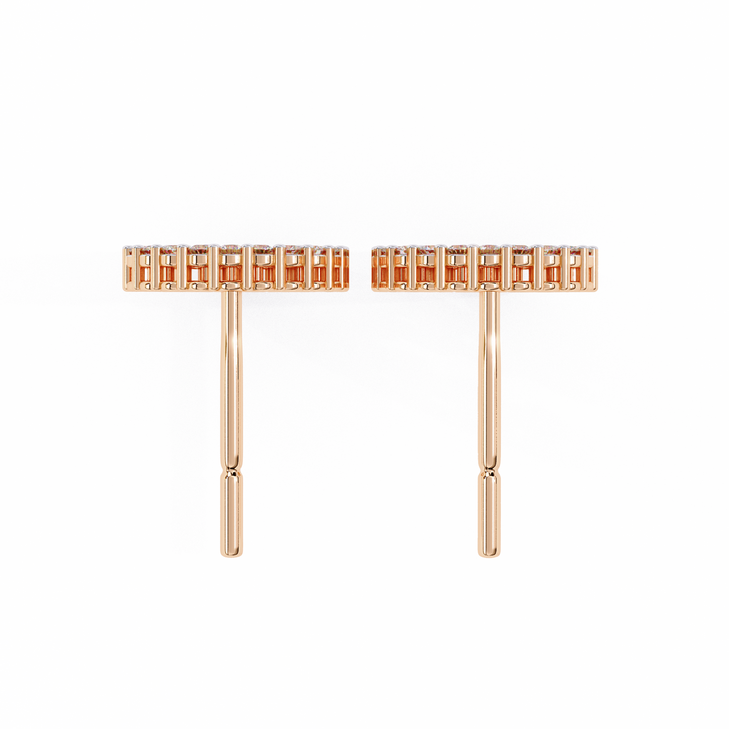 0.30 CTW Lab-Grown Diamond Open Circle Earrings in 14K Gold