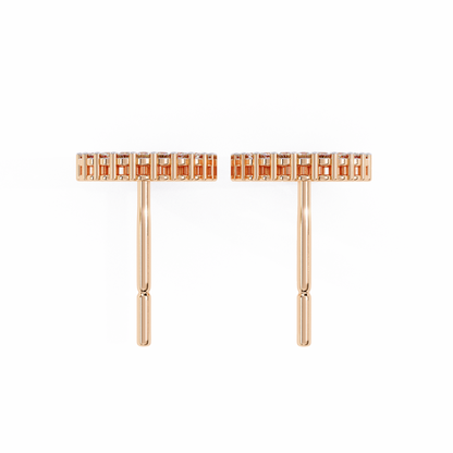 0.30 CTW Lab-Grown Diamond Open Circle Earrings in 14K Gold