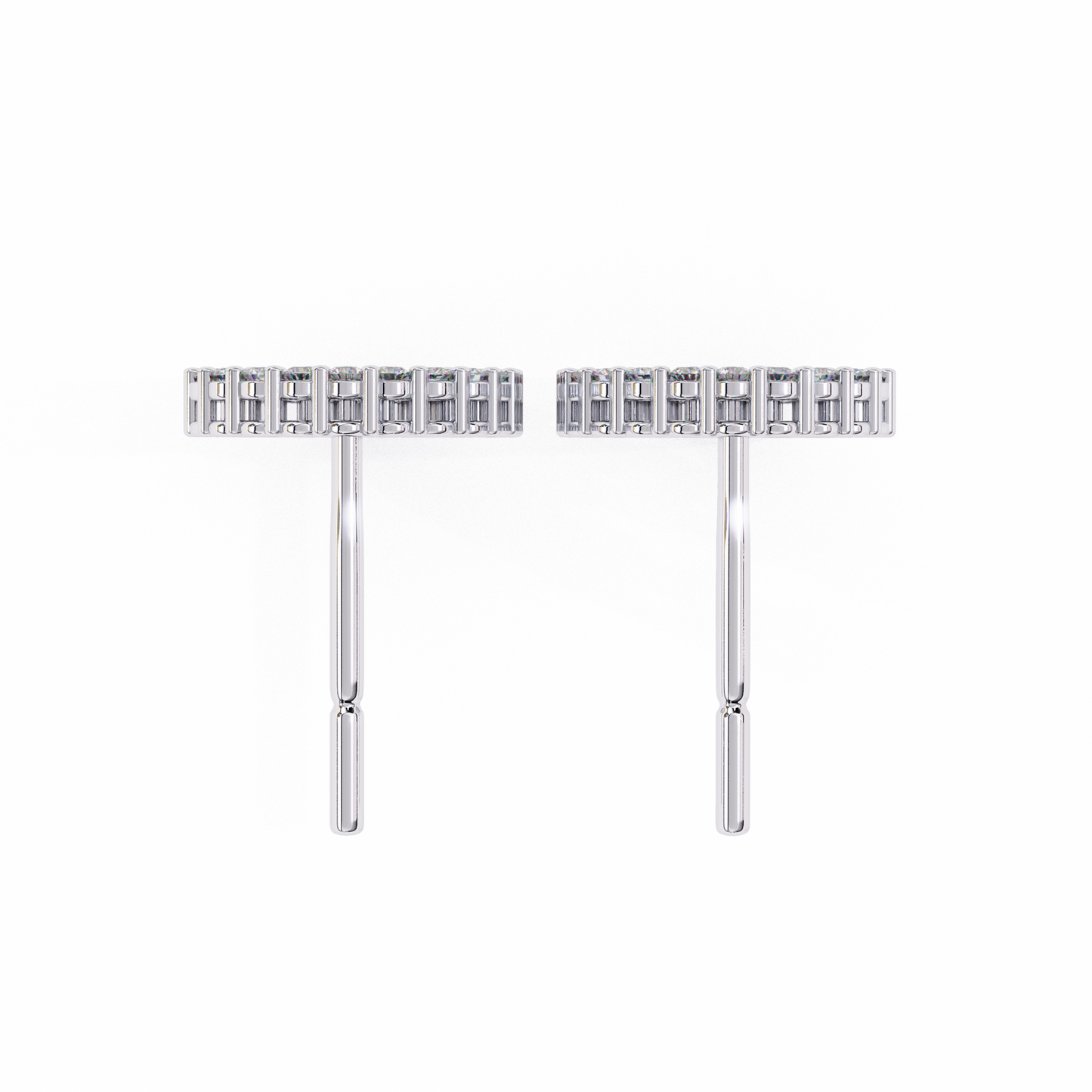 0.30 CTW Lab-Grown Diamond Open Circle Earrings in 14K Gold