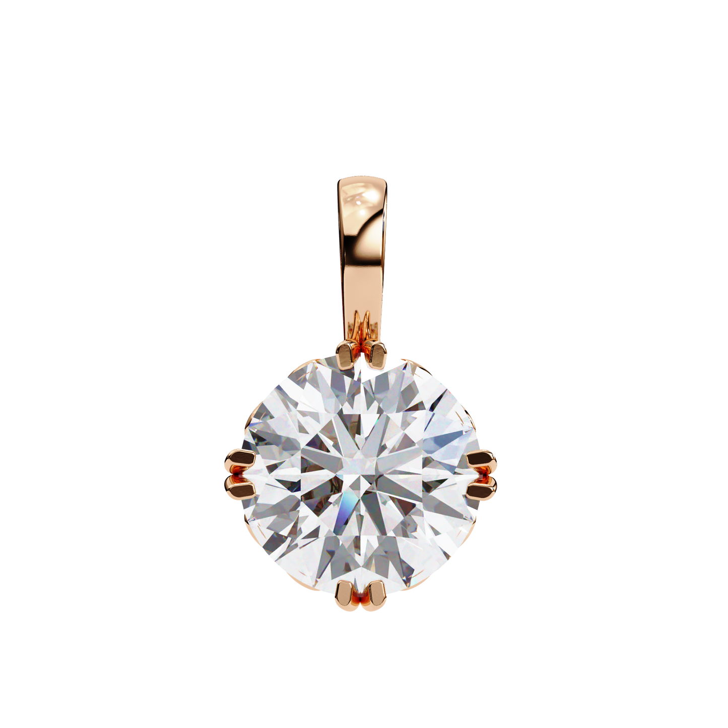 1.80 CT Round Lab-Grown Diamond Vintage Filigree Pendant Necklace in 14K Gold & Platinum