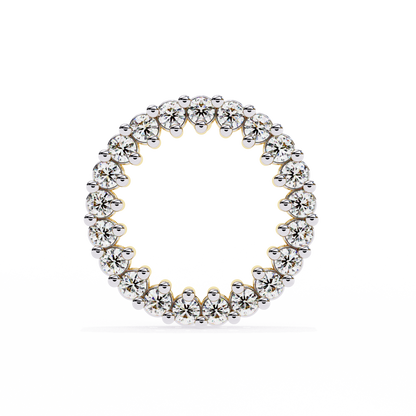 0.30 CTW Lab-Grown Diamond Open Circle Earrings in 14K Gold