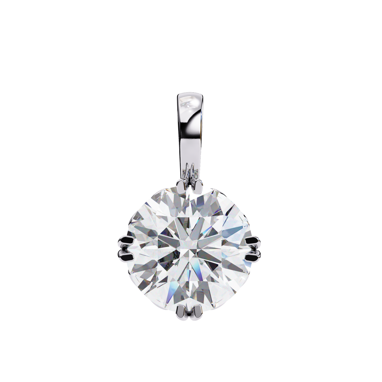 1.80 CT Round Lab-Grown Diamond Vintage Filigree Pendant Necklace in 14K Gold & Platinum