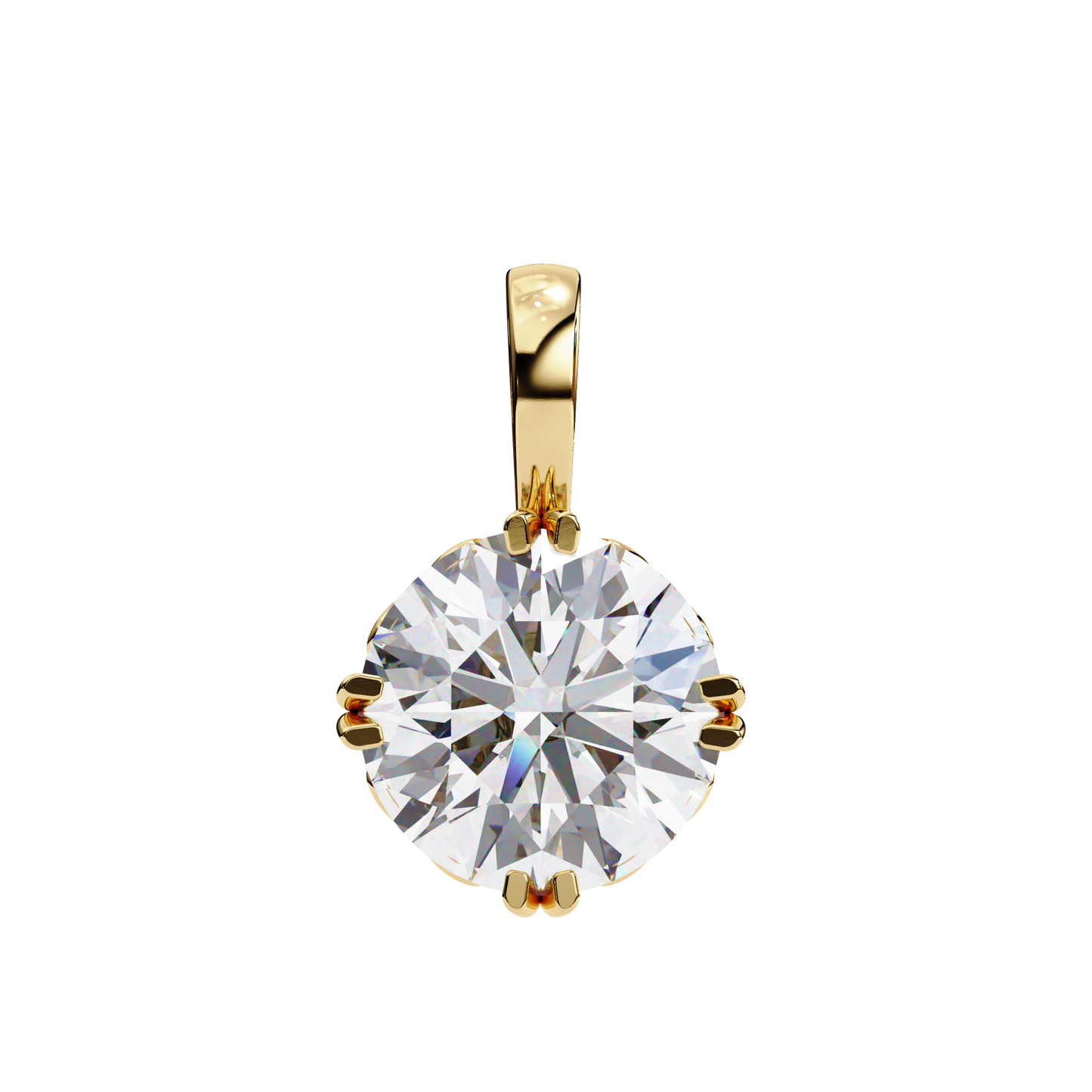 1.80 CT Round Lab-Grown Diamond Vintage Filigree Pendant Necklace in 14K Gold & Platinum