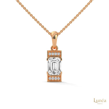 1.0 CT. Emerald-Cut Diamond Pendant