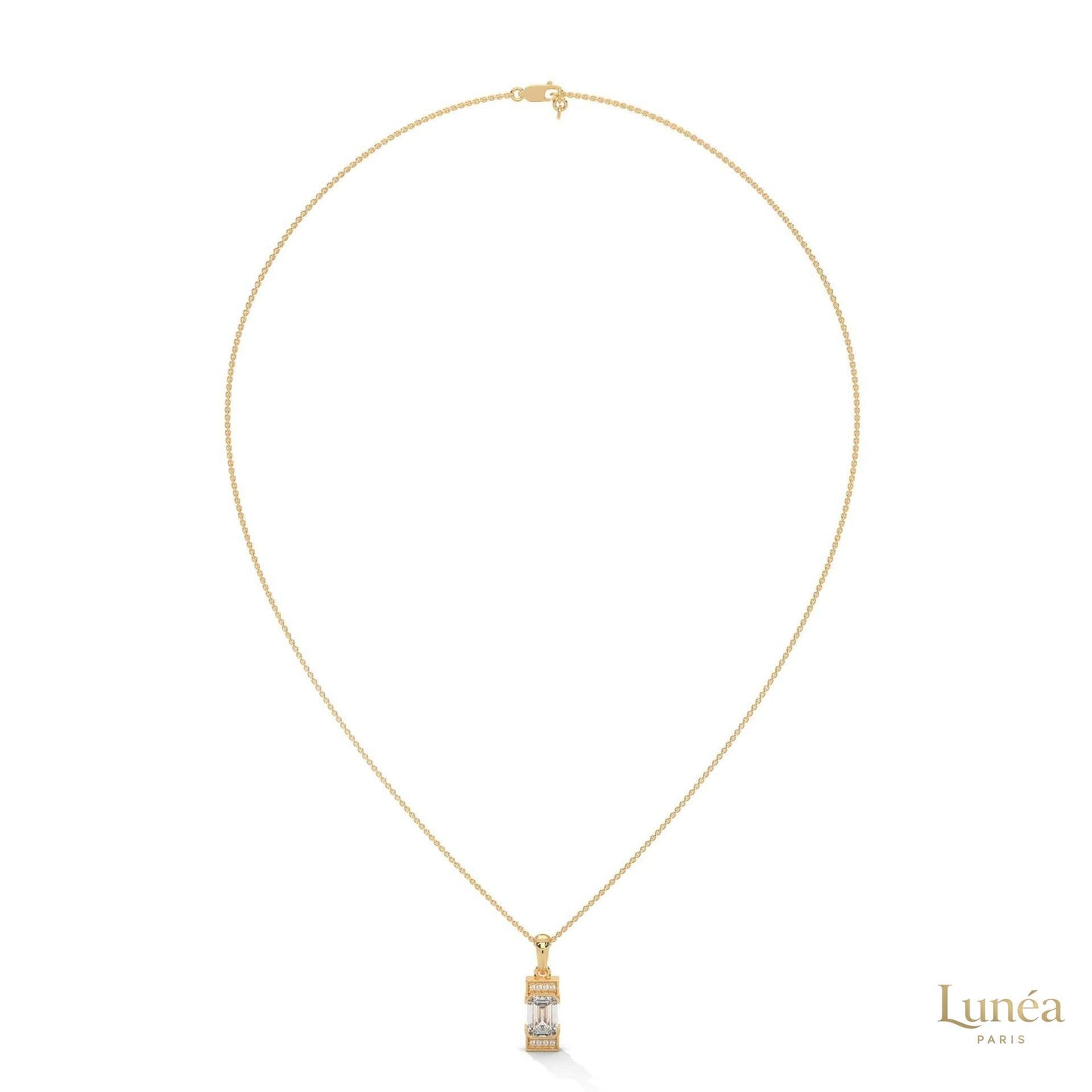 1.0 CT. Emerald-Cut Diamond Pendant
