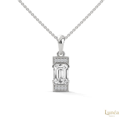 1.0 CT. Emerald-Cut Diamond Pendant