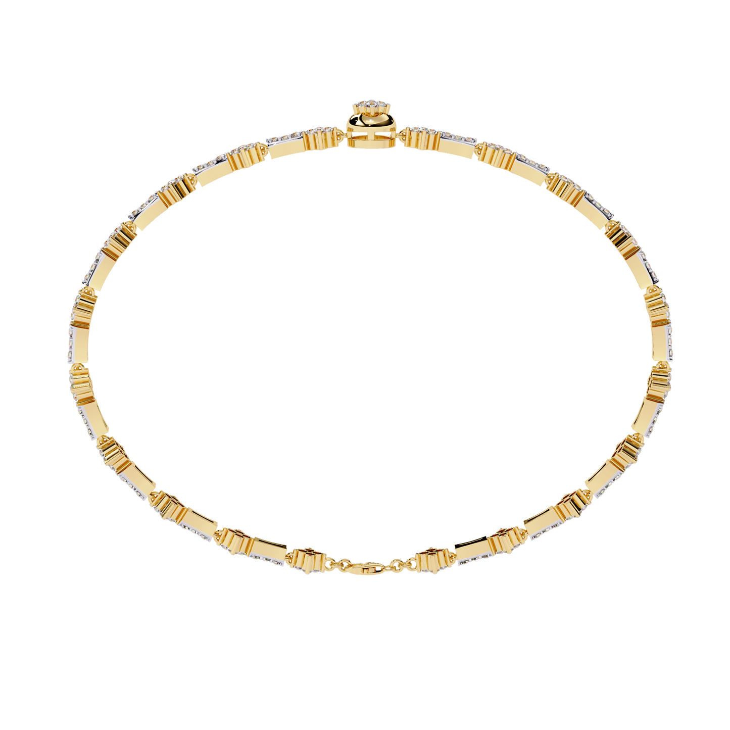 0.82 ct Mixed Shape Diamond Bracelet | 14K Gold |