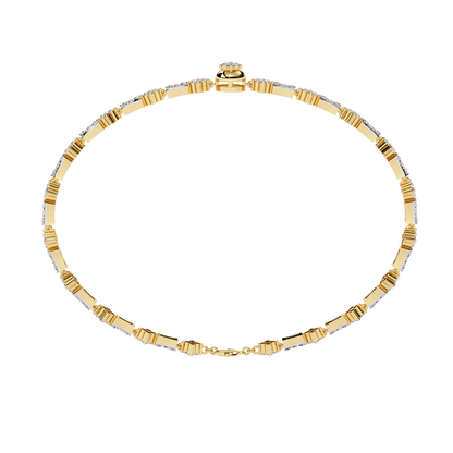 0.82 ct Mixed Shape Diamond Bracelet | 14K Gold |