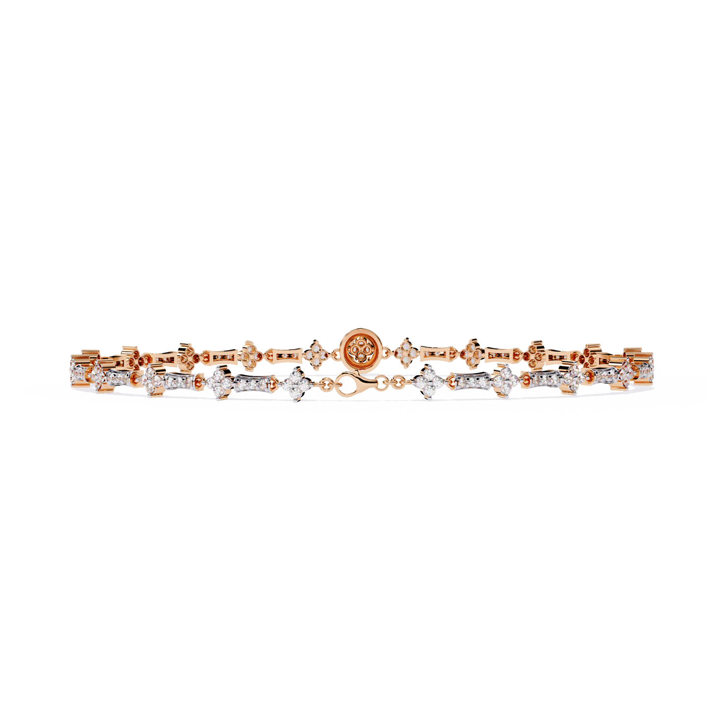 0.82 ct Mixed Shape Diamond Bracelet | 14K Gold |