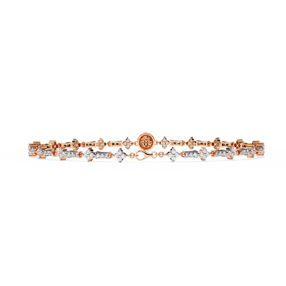 0.82 ct Mixed Shape Diamond Bracelet | 14K Gold |