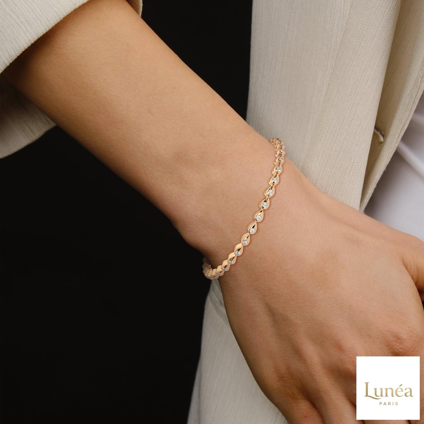 1.20 Ct. Twist Link Lab Diamond Bracelet