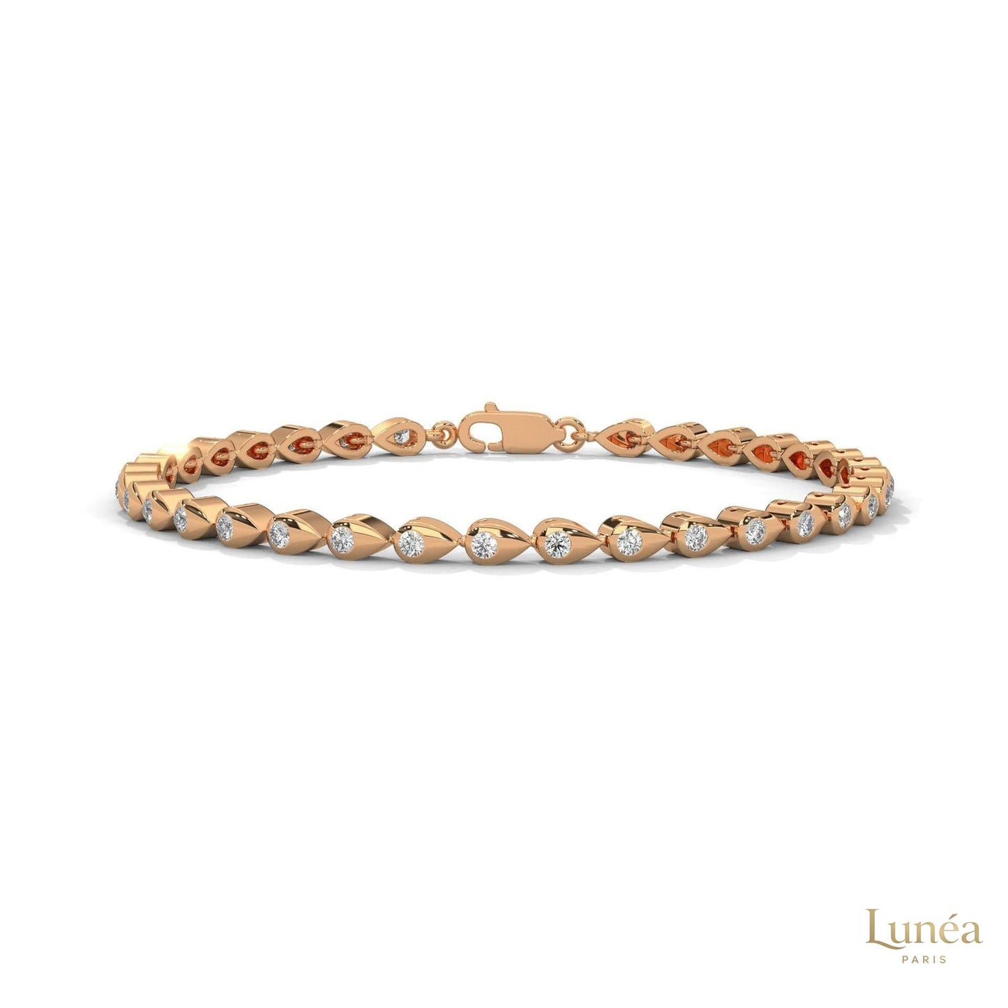 1.20 Ct. Twist Link Lab Diamond Bracelet