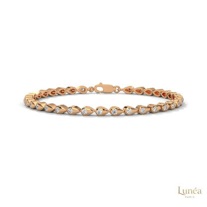 1.20 Ct. Twist Link Lab Diamond Bracelet