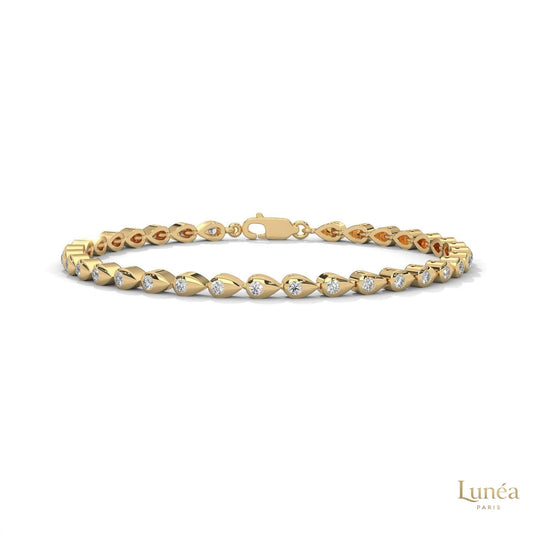 1.20 Ct. Twist Link Lab Diamond Bracelet
