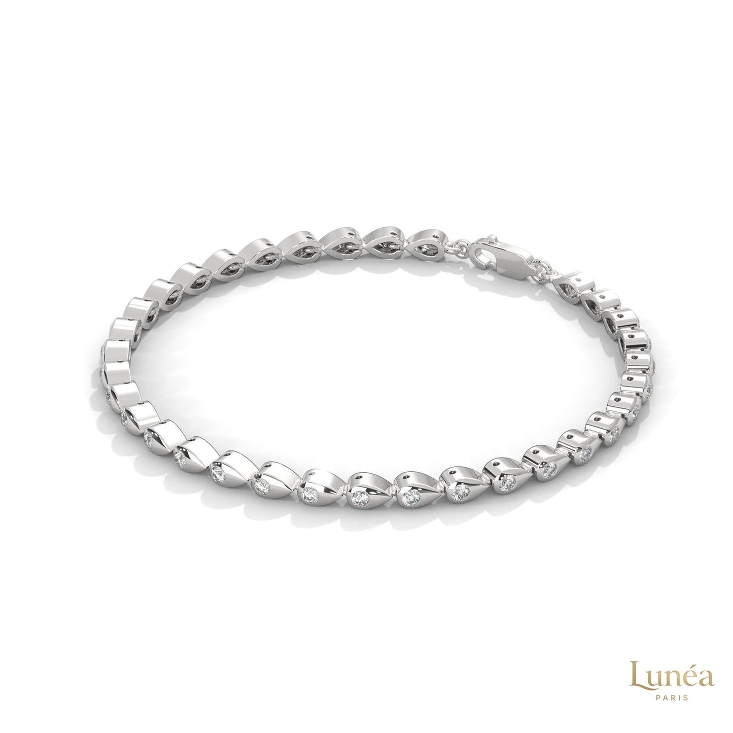 1.20 Ct. Twist Link Lab Diamond Bracelet