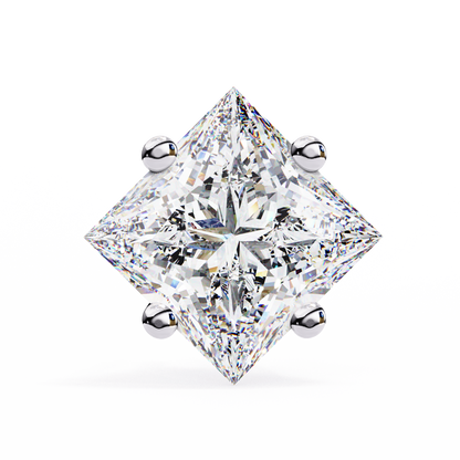 2.39 CTW Princess-Cut Lab-Grown Diamond Stud Earrings in 14K Gold