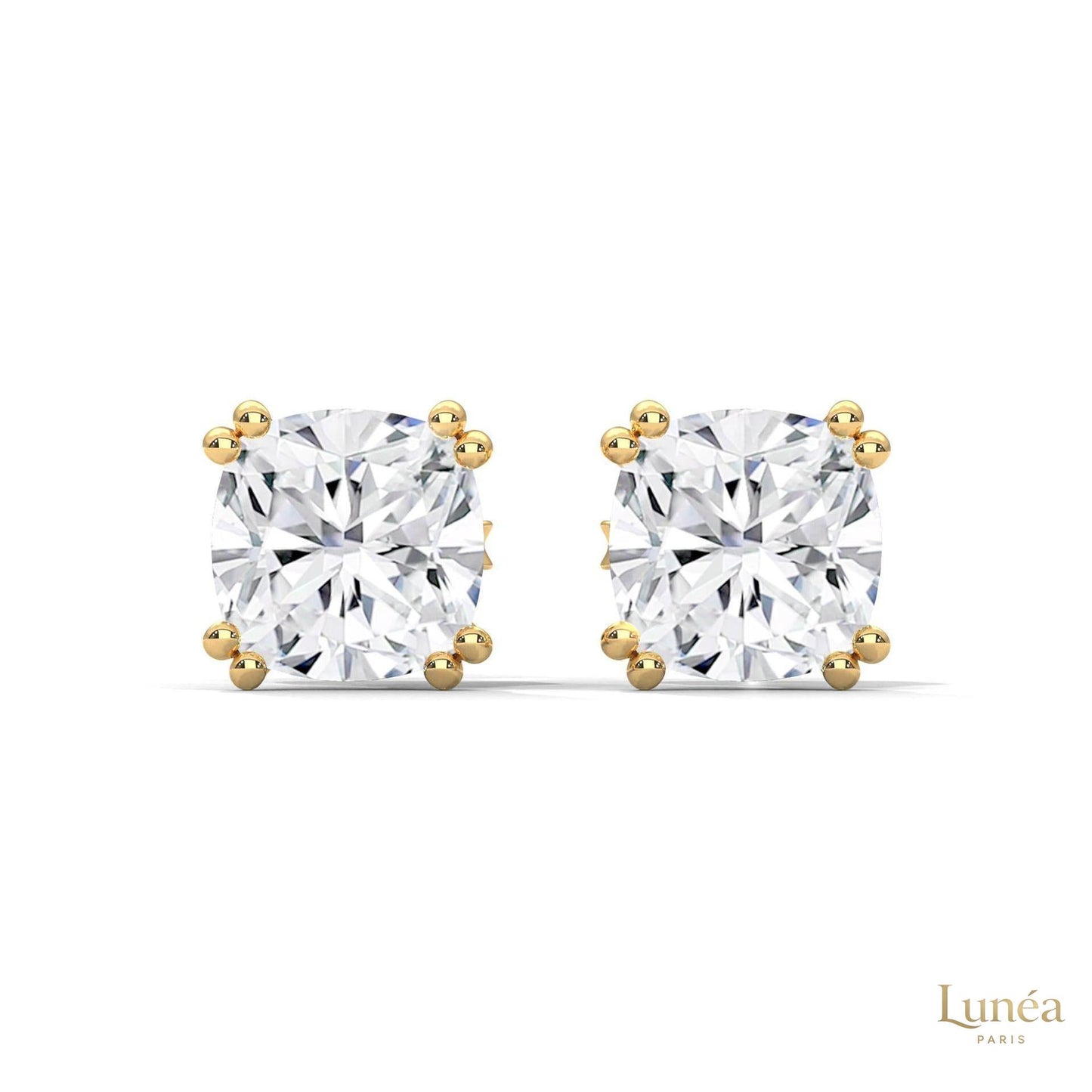 1.25 CT. Cushion-Cut Diamond Stud Earrings
