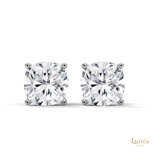 1.25 CT. Cushion-Cut Lab Diamond Studs