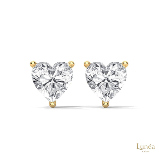 1.25 CT. Heart Lab Diamond Studs
