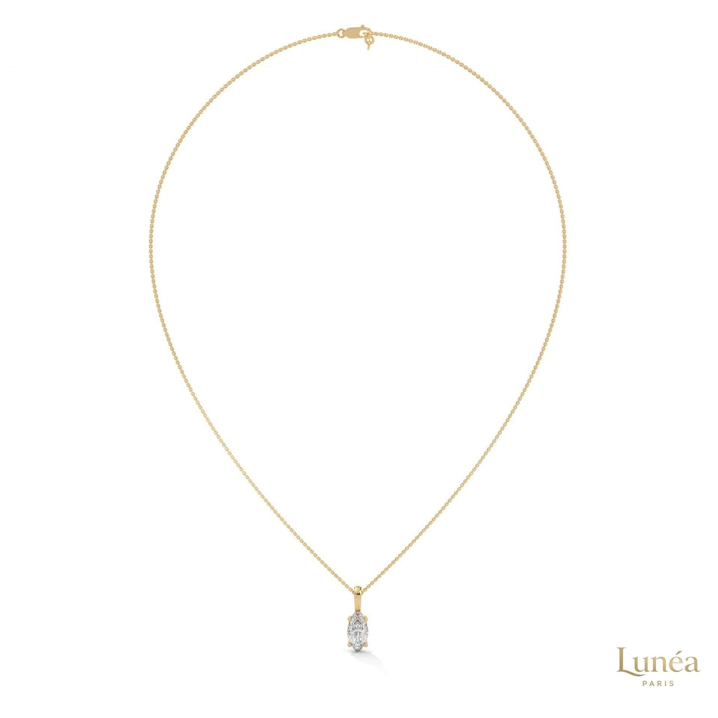 1.25 CT. Marquise Lab Diamond Solitaire Pendant