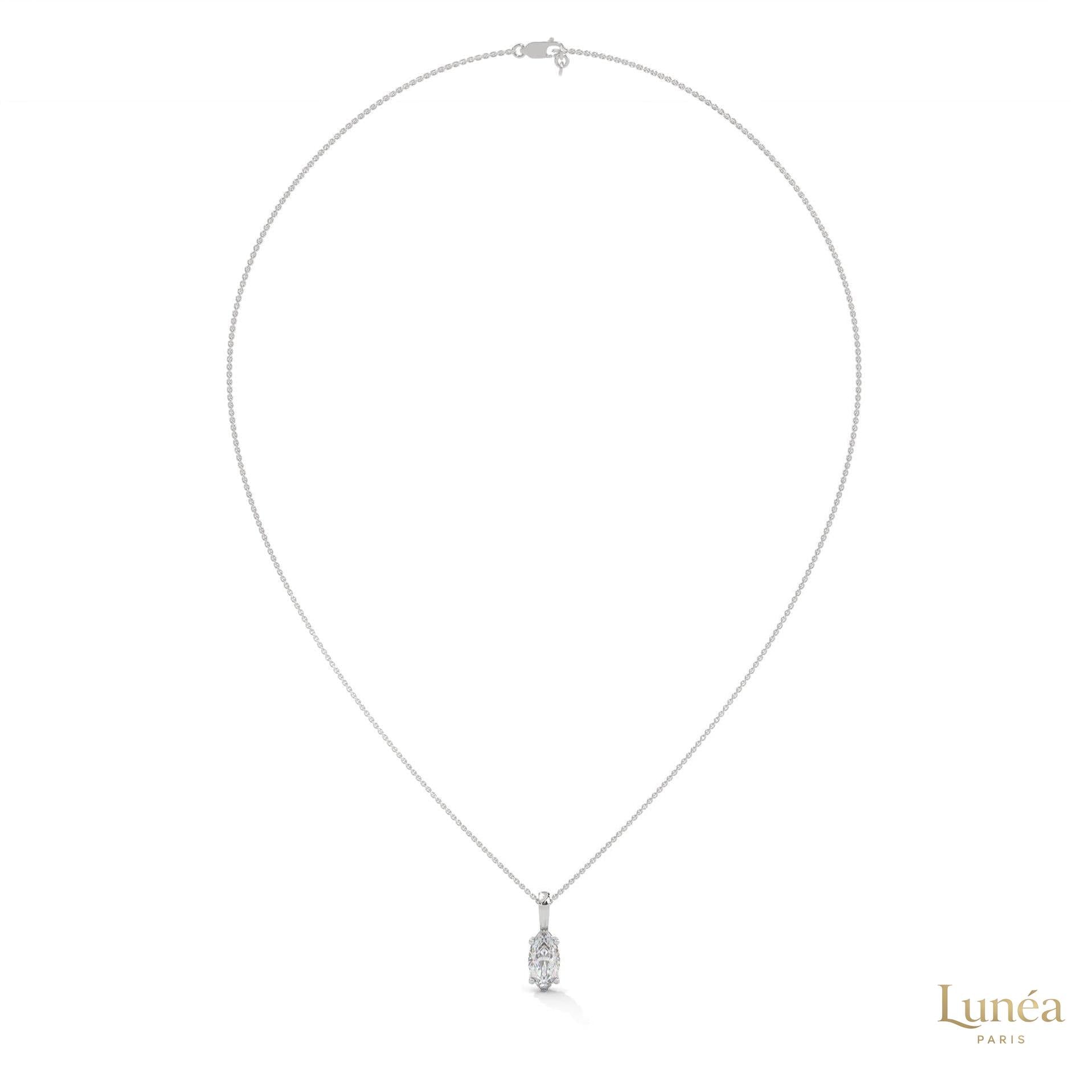 1.25 CT. Marquise Lab Diamond Solitaire Pendant