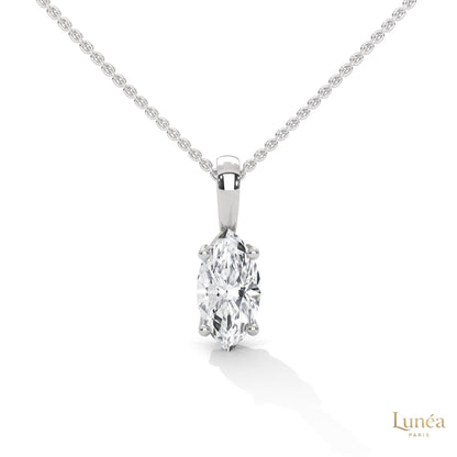 1.25 CT. Marquise Lab Diamond Solitaire Pendant
