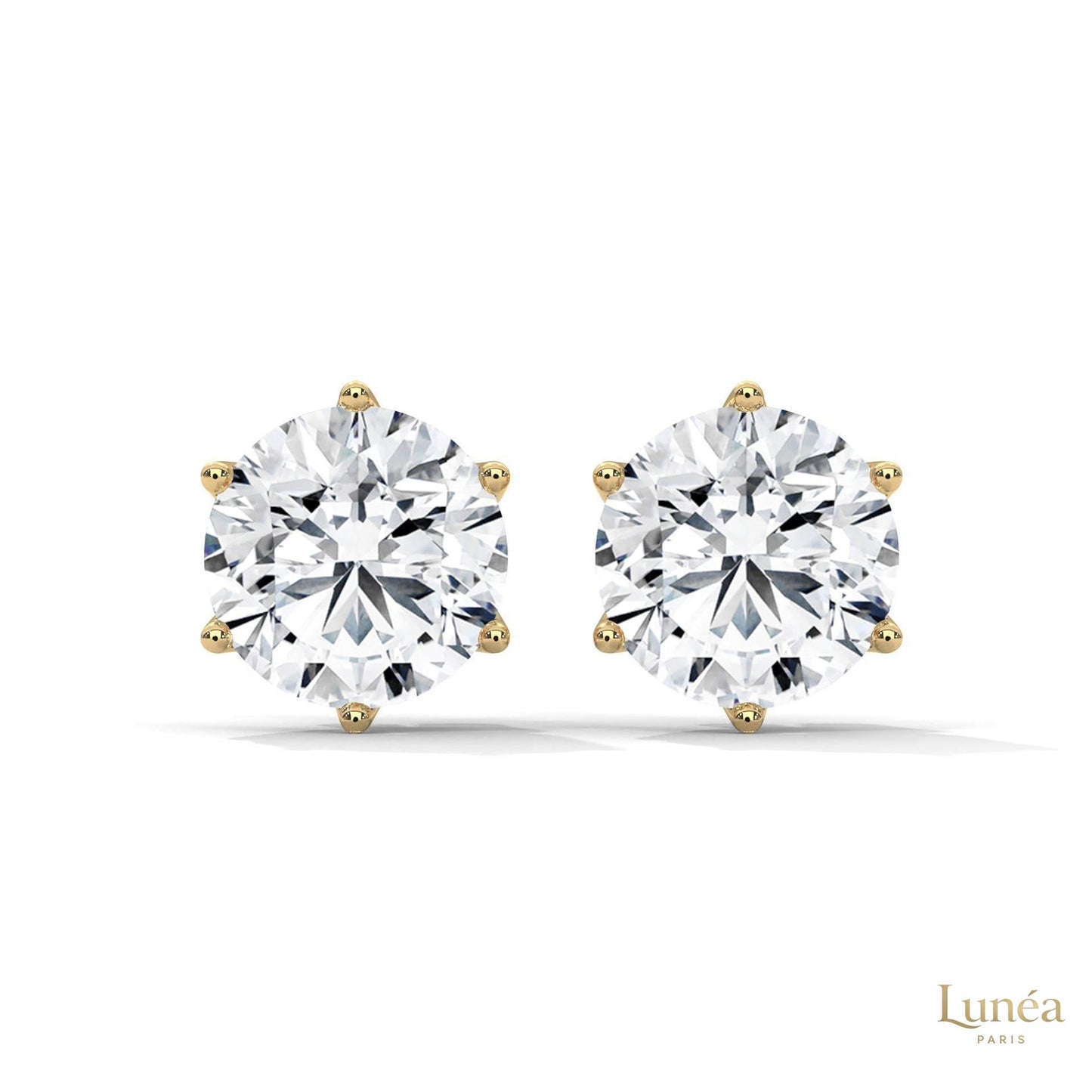 1.30 CT. 6-Prong Round Lab Diamond Studs