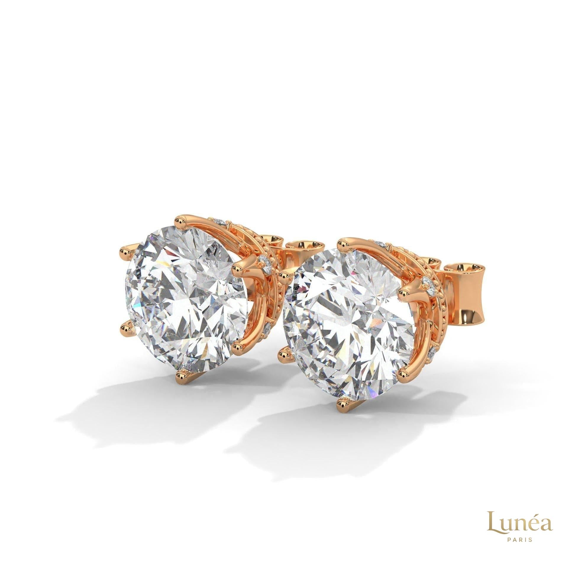 1.30 CT. 6-Prong Round Lab Diamond Studs