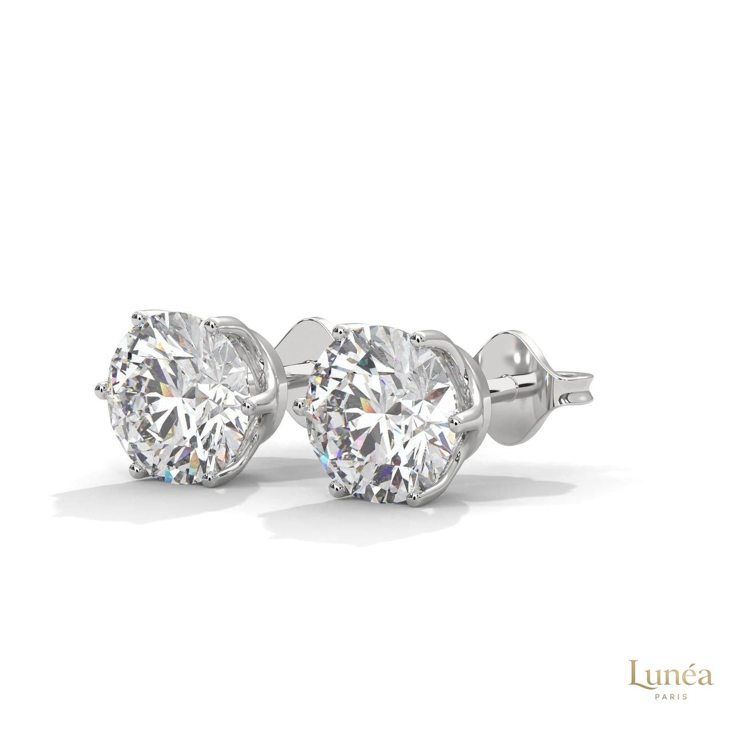 1.30 CT. 6-Prong Round Lab Diamond Studs