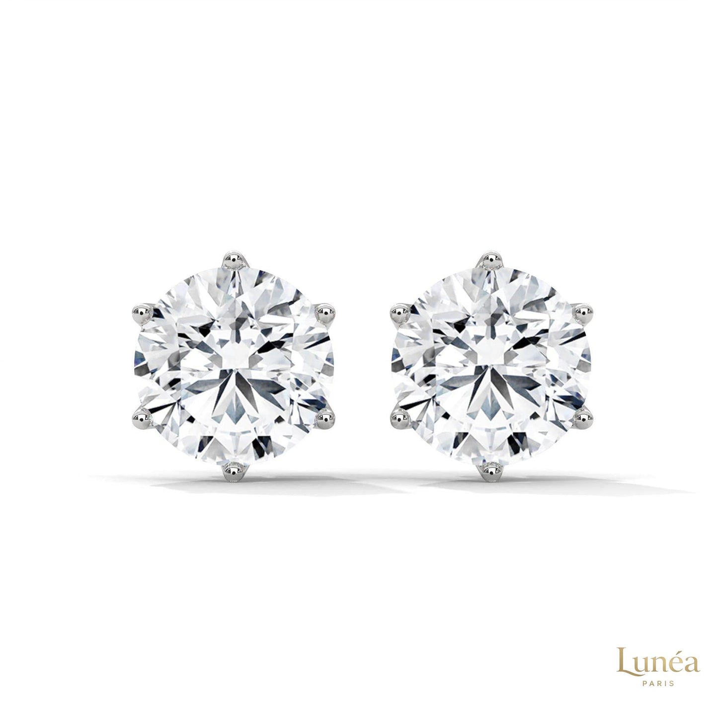 1.30 CT. 6-Prong Round Lab Diamond Studs