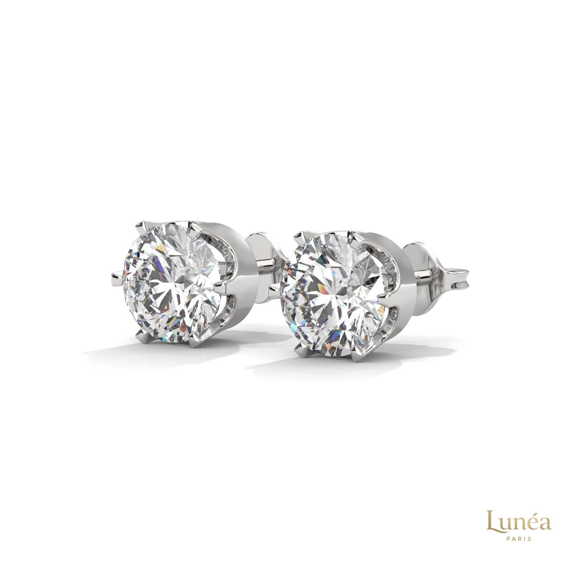 1.30 CT. 6-Prong Solitaire Diamond Studs