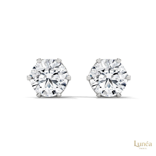 1.30 CT. 6-Prong Solitaire Diamond Studs