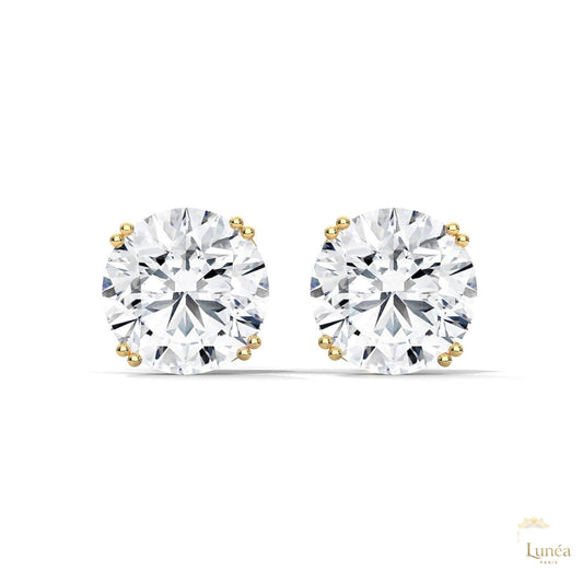 1.30 CT. Round Diamond Stud Earrings