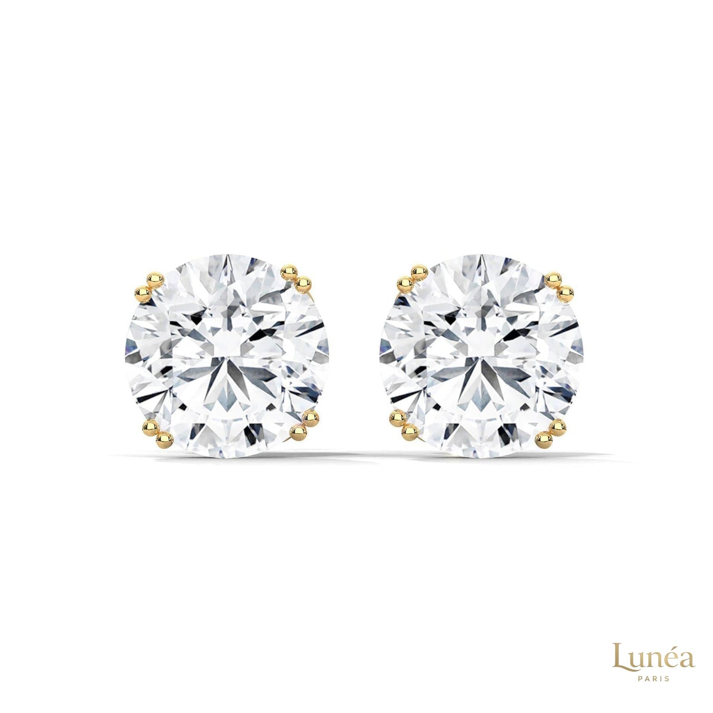 1.30 CT. Round Diamond Stud Earrings