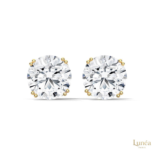 1.30 CT. Round Diamond Stud Earrings