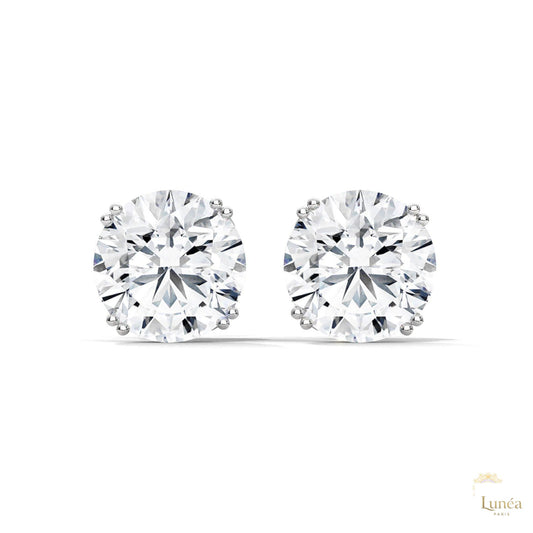 1.30 CT. Round Diamond Stud Earrings