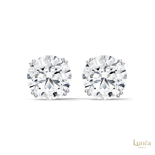 1.30 CT. Round Diamond Stud Earrings