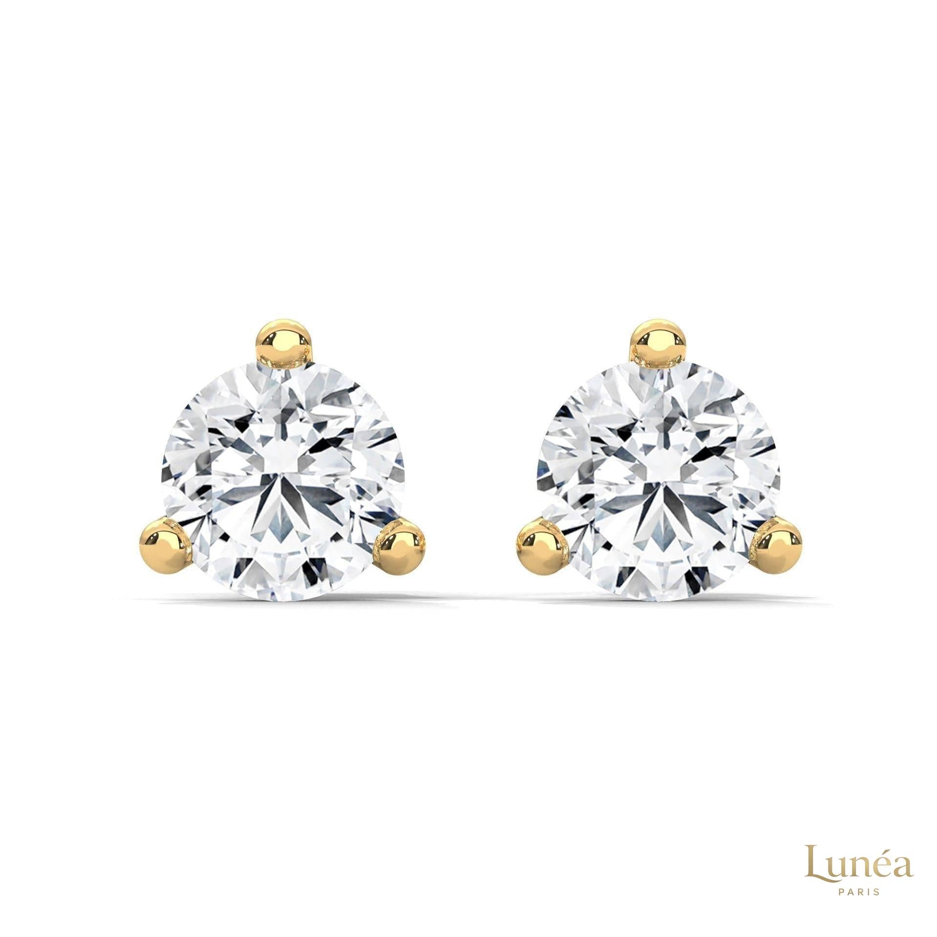 1.30 CT. Round Lab Diamond Studs
