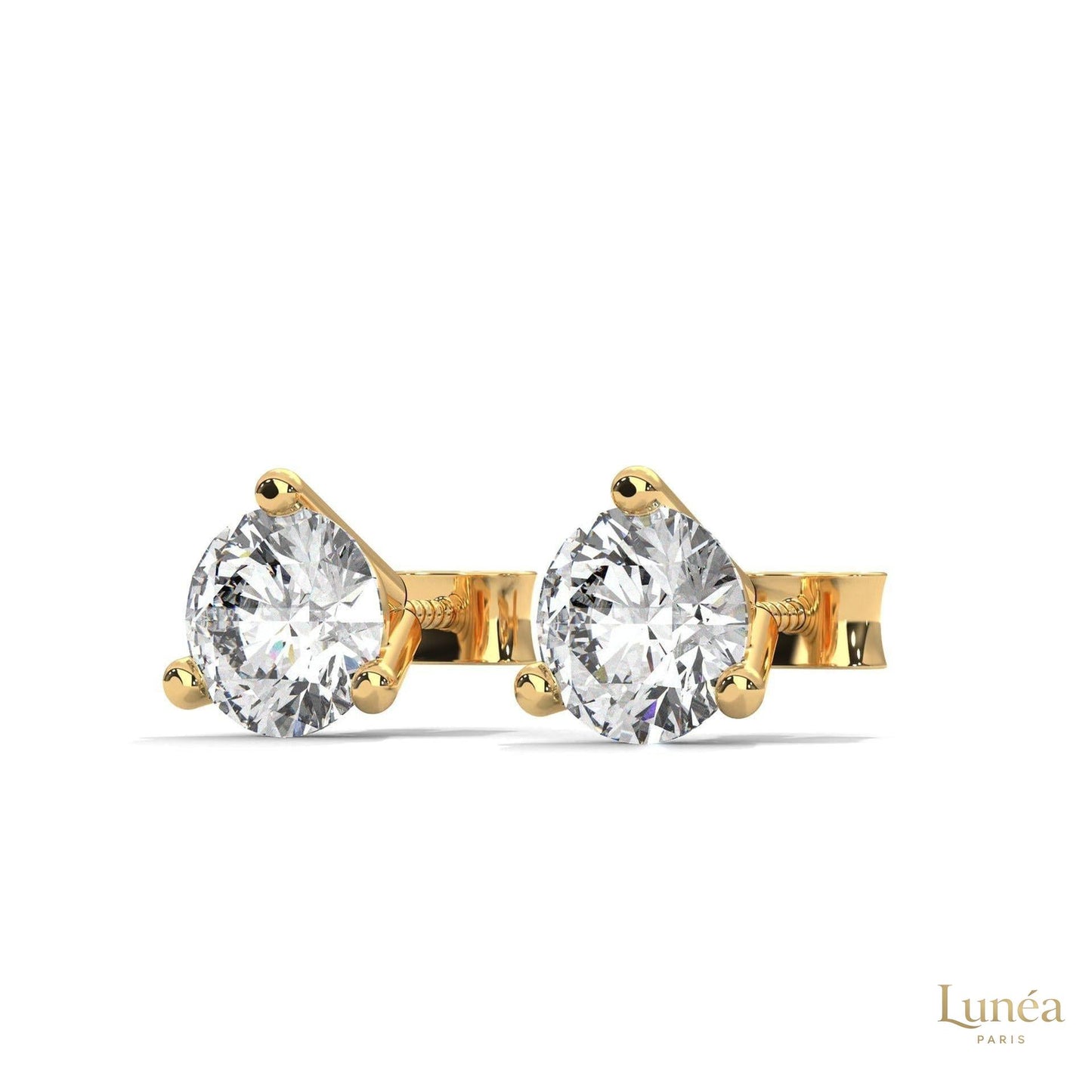 1.30 CT. Round Lab Diamond Studs