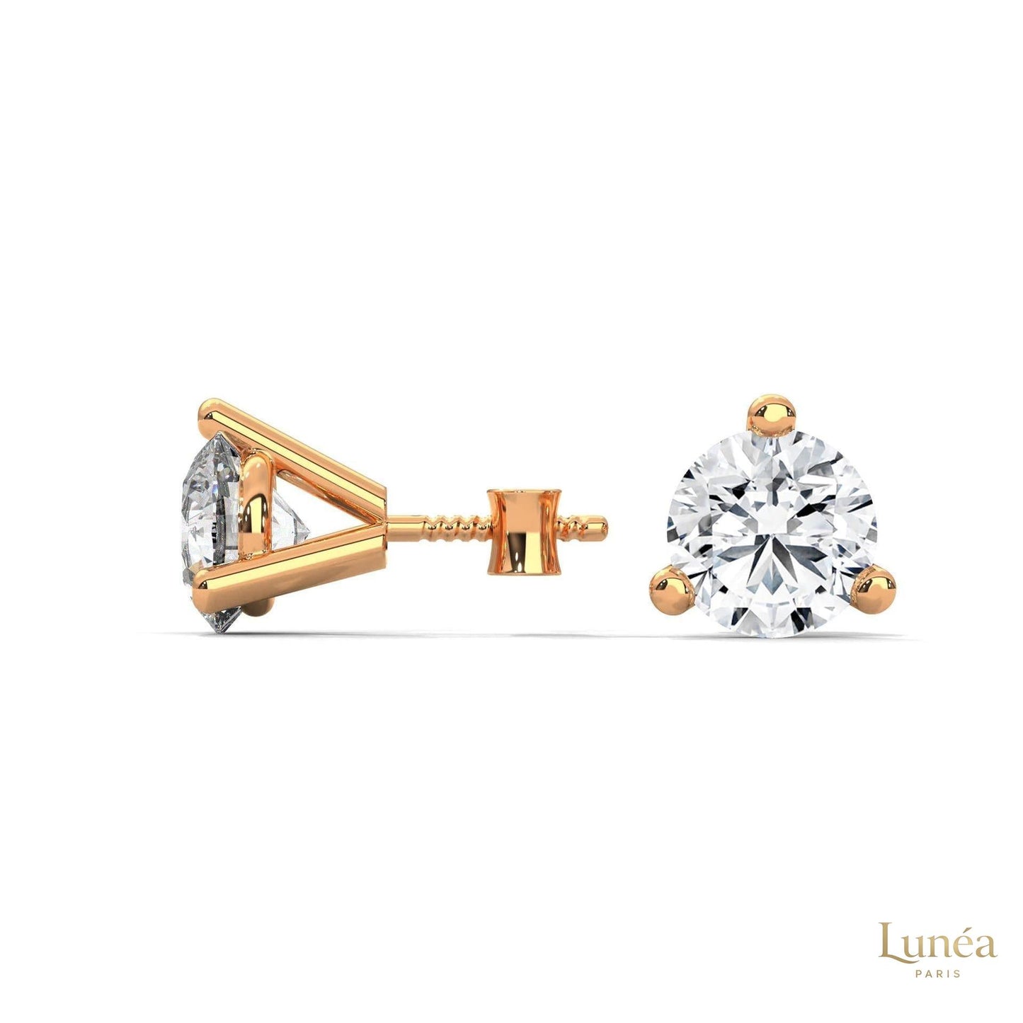 1.30 CT. Round Lab Diamond Studs