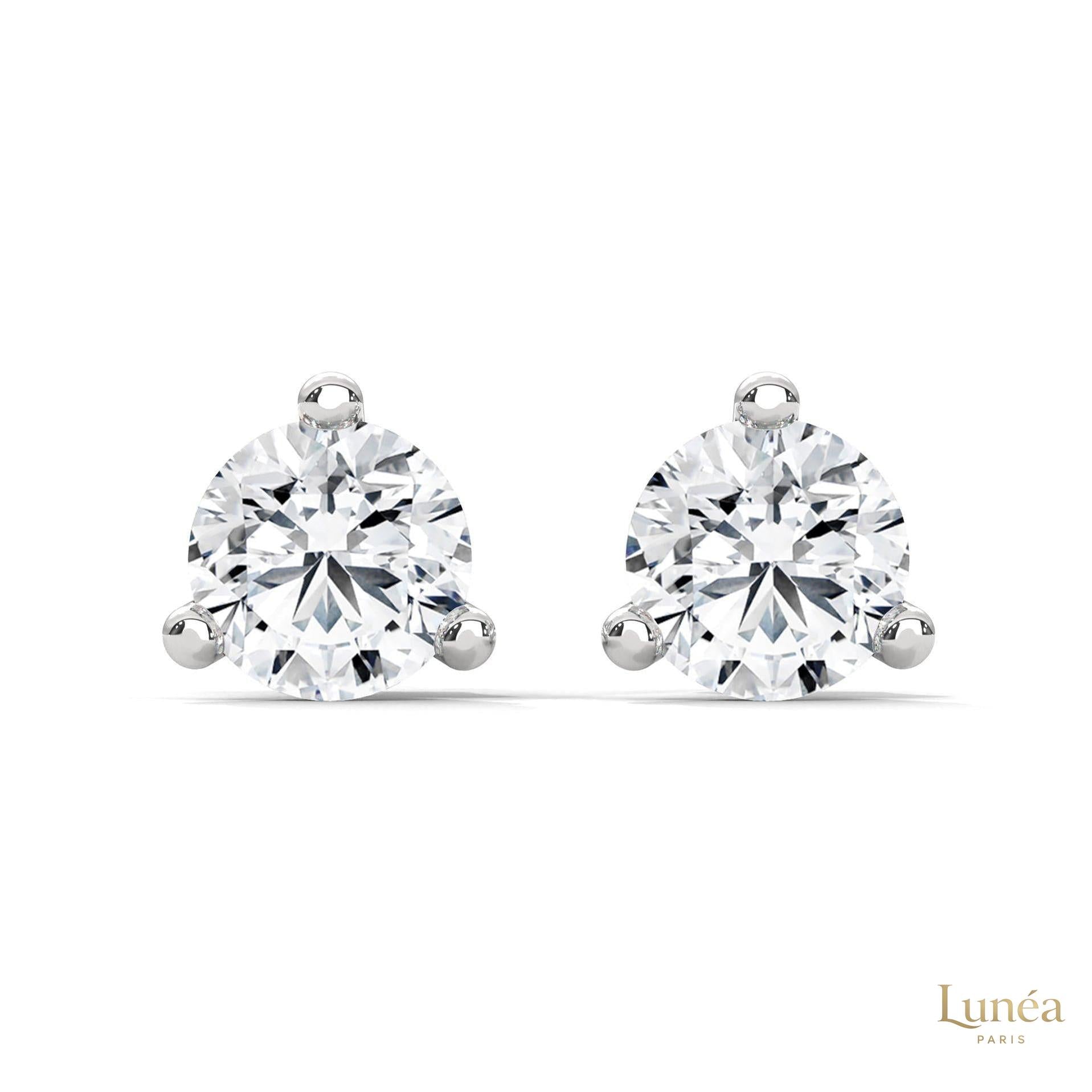 1.30 CT. Round Lab Diamond Studs