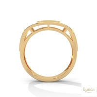 1.35 Ct. Hexagon Pavé Lab Diamond Men’s Ring