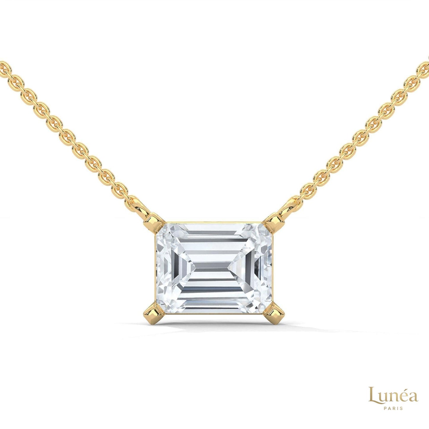 1.5 CT. Asscher Lab Diamond Pendant