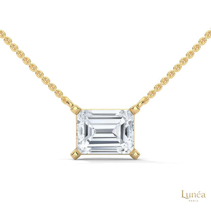 1.5 CT. Asscher Lab Diamond Pendant