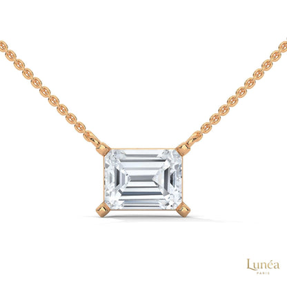 1.5 CT. Asscher Lab Diamond Pendant